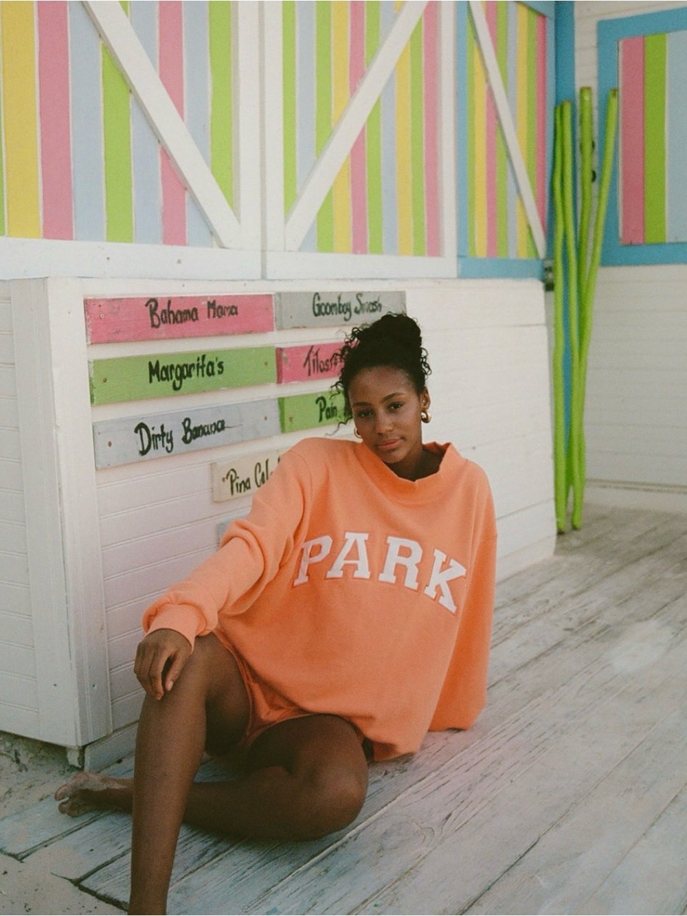 Parke Creamsicle Mockneck